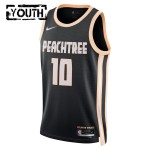 Maillot NBA Atlanta Hawks Zaccharie Risacher Nike 2025-26 City Edition Noir Swingman - Enfant